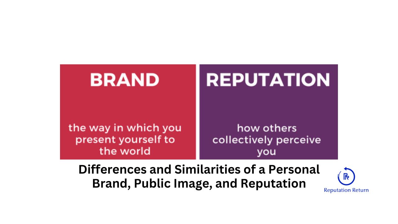 Differences and Similarities of a Personal Brand, Public Image, and Reputation