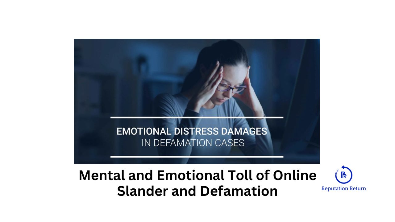 How to recover from the mental and emotional damage caused by online slander and defamation