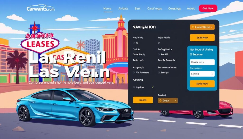 Las Vegas car rental website optimization