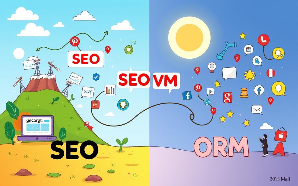 SEO vs ORM differences