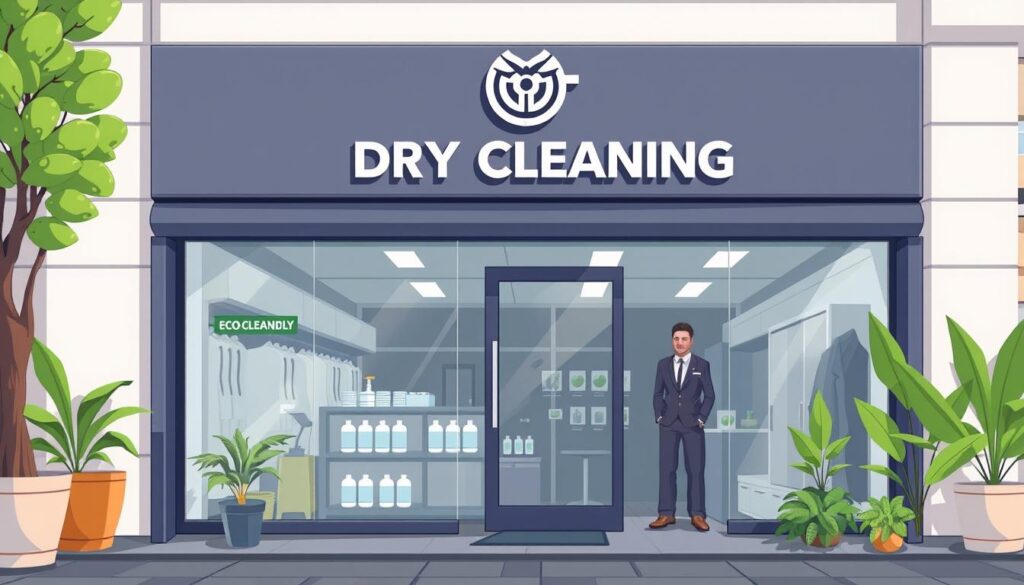 dry cleaner branding