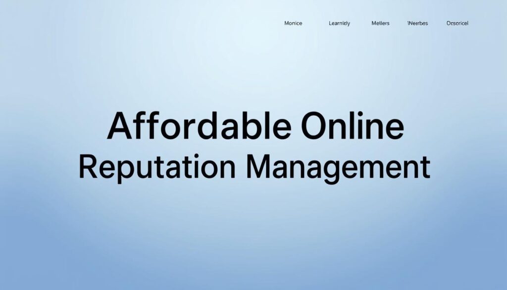 affordable online reputation management