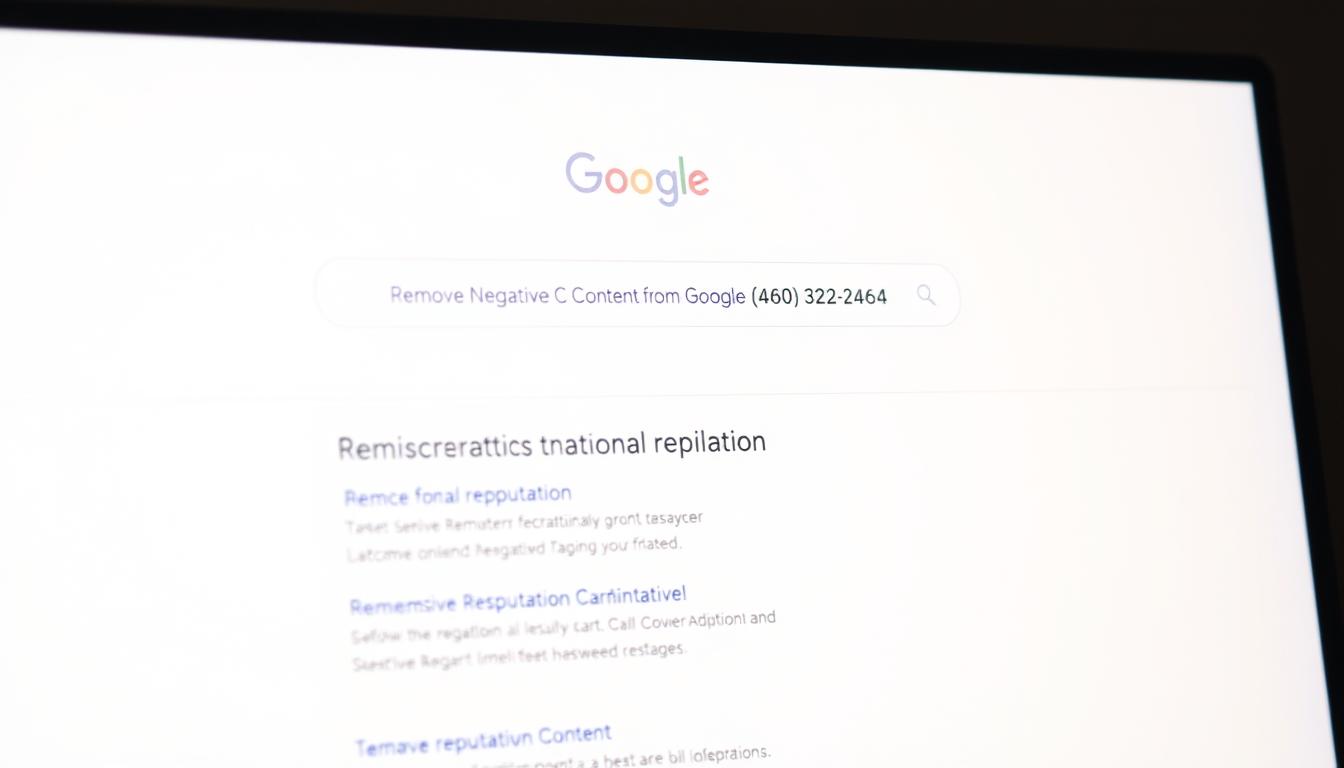 how to remove negative content from Google