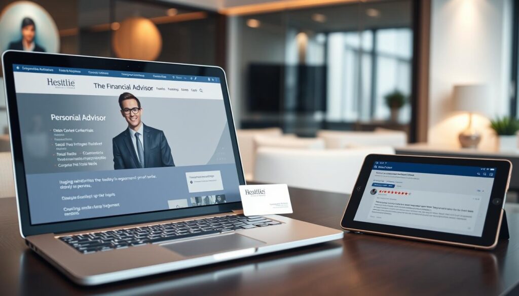 financial advisor online presence