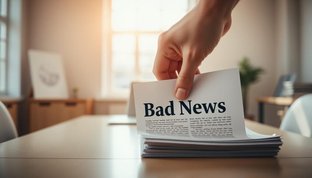 how to push down bad news on google